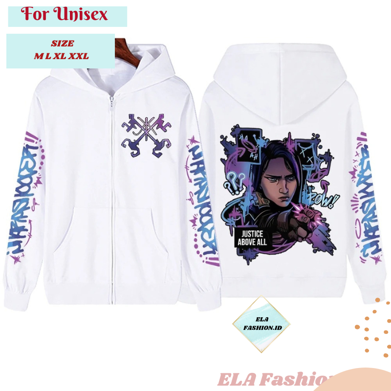 Arcane Isha Zipper Hoodie - เสื้อแจ็คเก็ตซิป arcane jin x