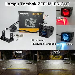 IBRIGHT ZEB1M ZEB2M ZEB3M ZEB4M Lampu Tembak Biled Blue Lens Dengan Kipas Pendingin