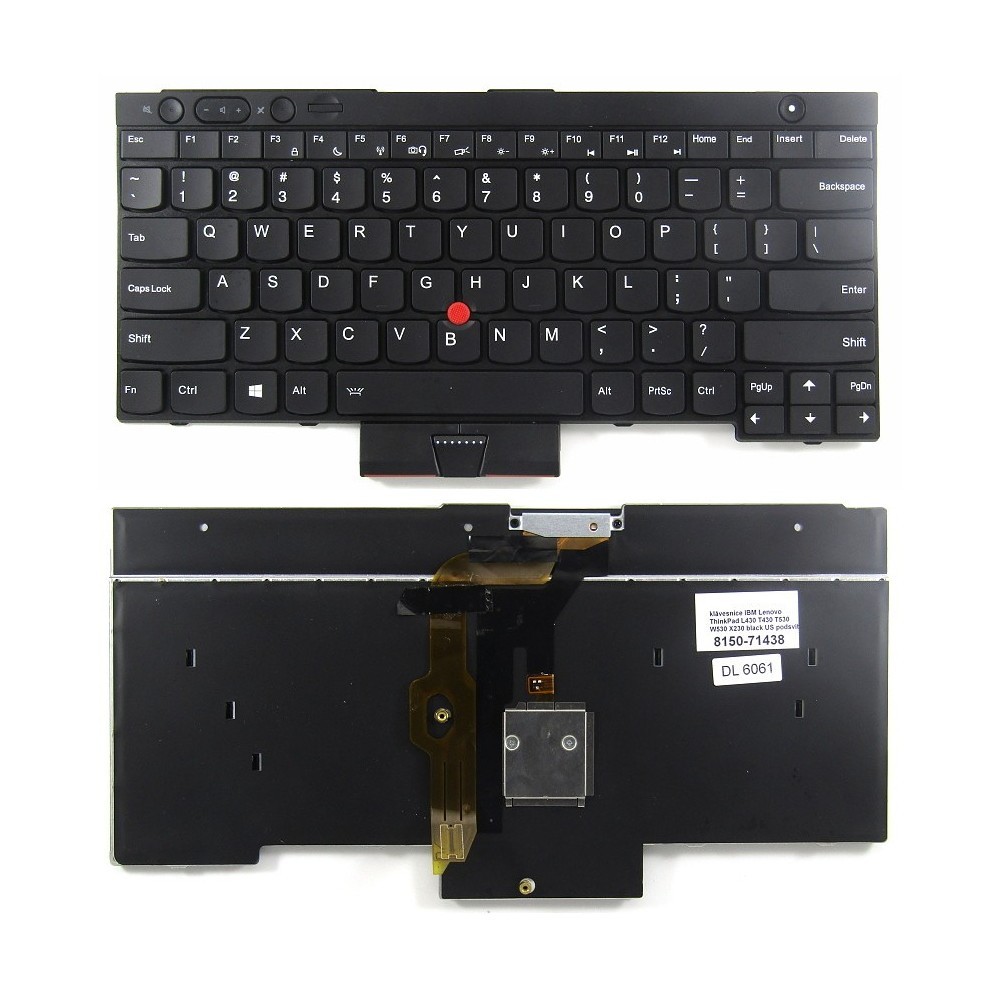 Lenovo Thinkpad T530 T430 L430 X230 W530 L530 คีย์บอร์ดแบ็คไลท์ใหม่