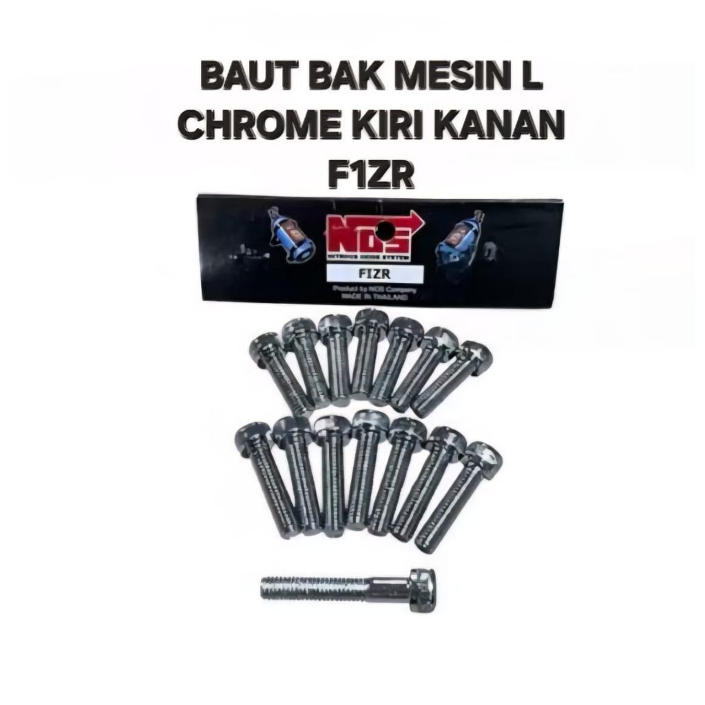 MESIN ENGINE BLOCK BOLT L CHROME F1ZR F1 FORCE 1