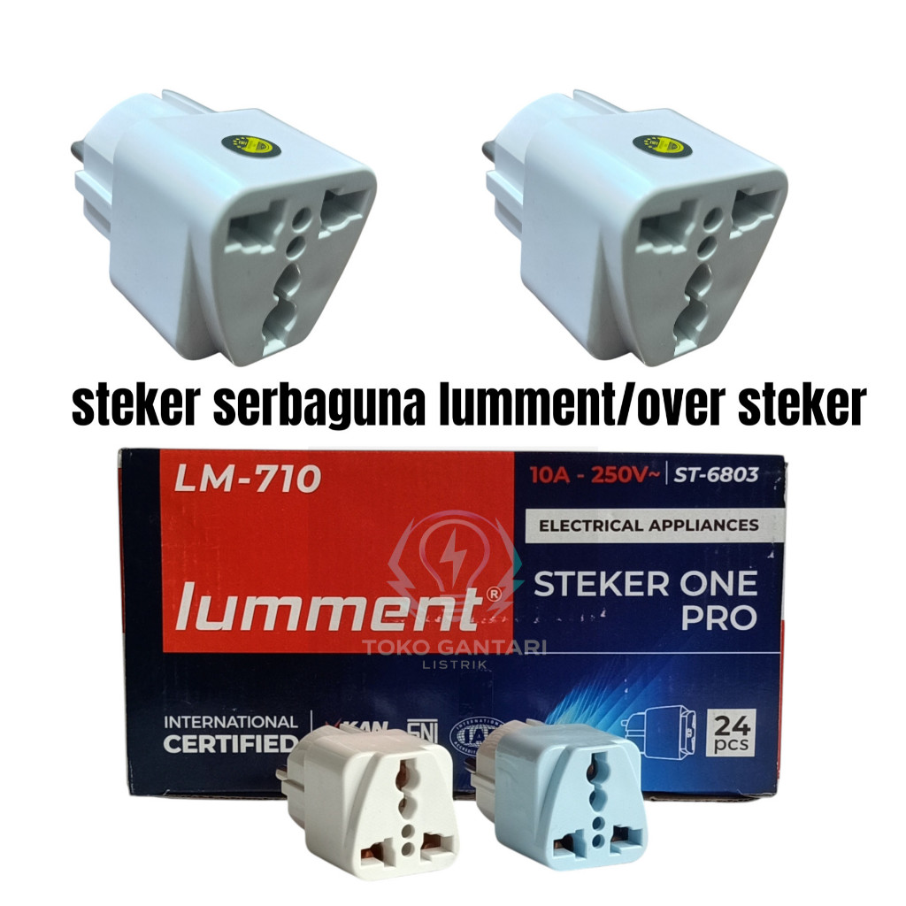 Lumment Over Plug Lumment Adapter 3 ถึง 2 ขา