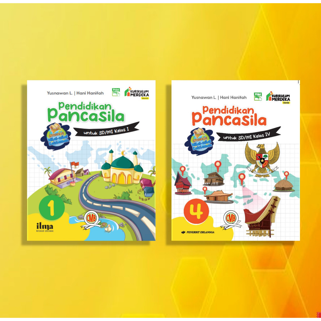 [Erlangga สํานักพิมพ์] PANCASILA EDUCATION VALUES OF CLASS 1 & 4 INDEPENDENT CURRICUM