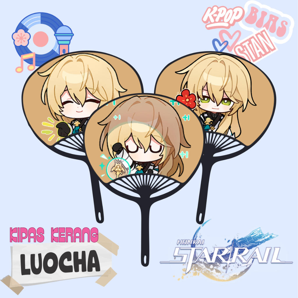 พร้อมสั่งซื้อล่วงหน้า พัดลมเปลือกหอยรางดาว Luocha Honkai