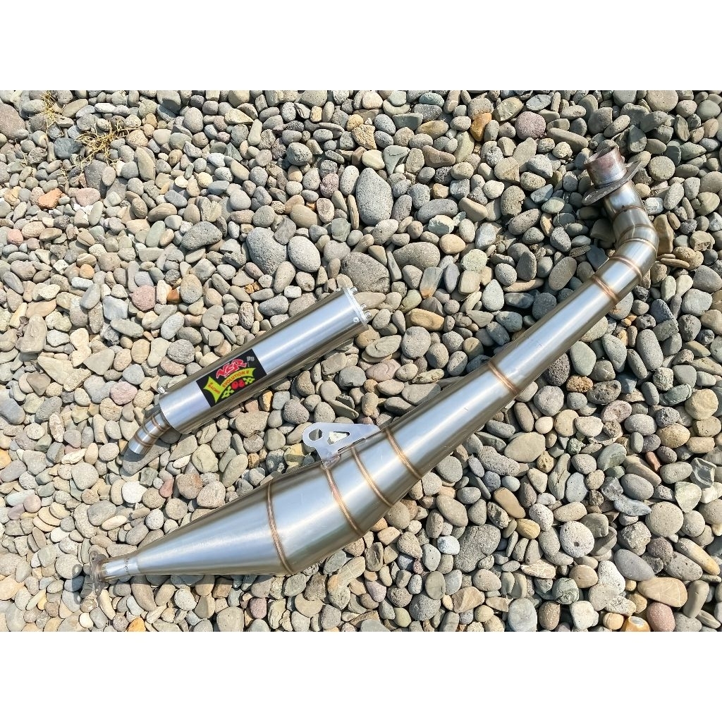 ท่อไอเสีย rxz/rx king frame เสียงน็อคดาวน์ประเภท 0.9mm