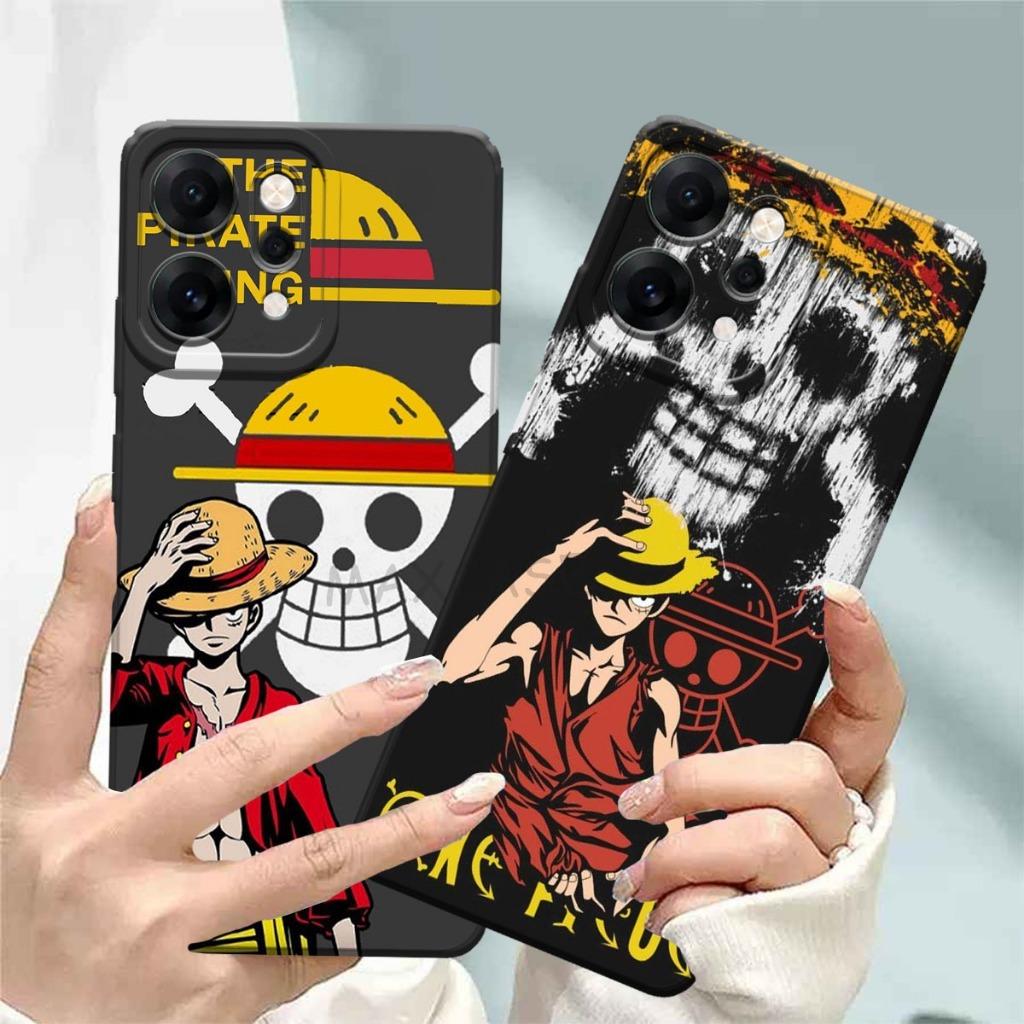 M0P Softcase Hp Oppo Reno 14 Pro ล่าสุด 2025 Luffy Motif Hp Case - เคส Hp ปัจจุบัน - กล้องซิลิโคน Hp