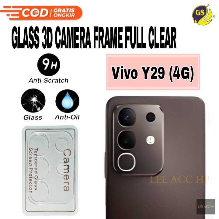 กระจกกล้องกรอบ 3D Full Clear Vivo Y03 / Vivo YO4 / Vivo Y04S / Vivo Y29 / Vivo Y29S / Vivo Y36 / Viv