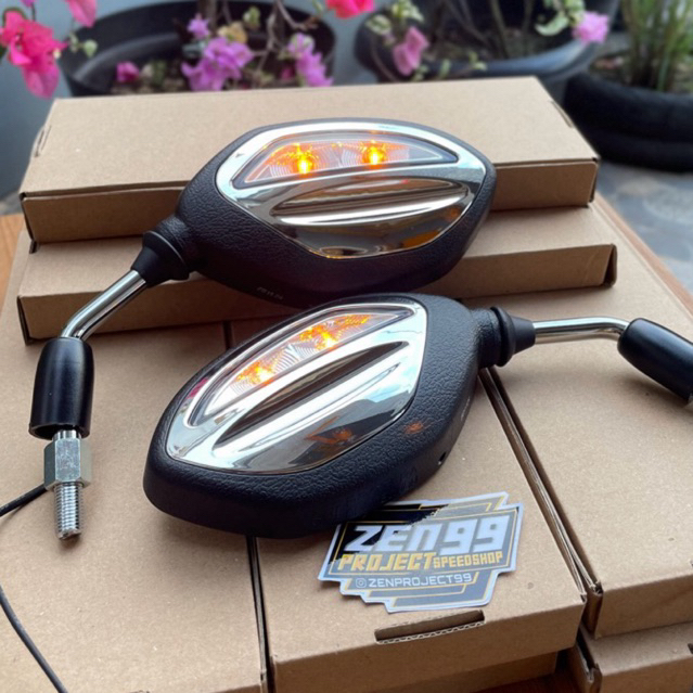 ACTIVE LED TURN SIGNAL MIRROR สําหรับ HONDA VARIO 125 150 160 BEAT PCX ADV UNIVERSAL HONDA