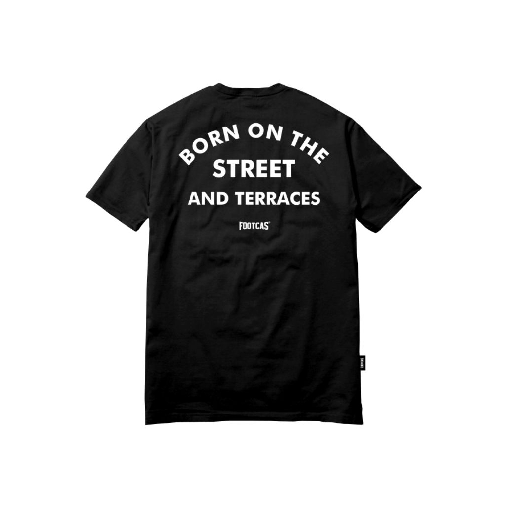 Born On The Street And Traces เสื้อยืดสีขาว