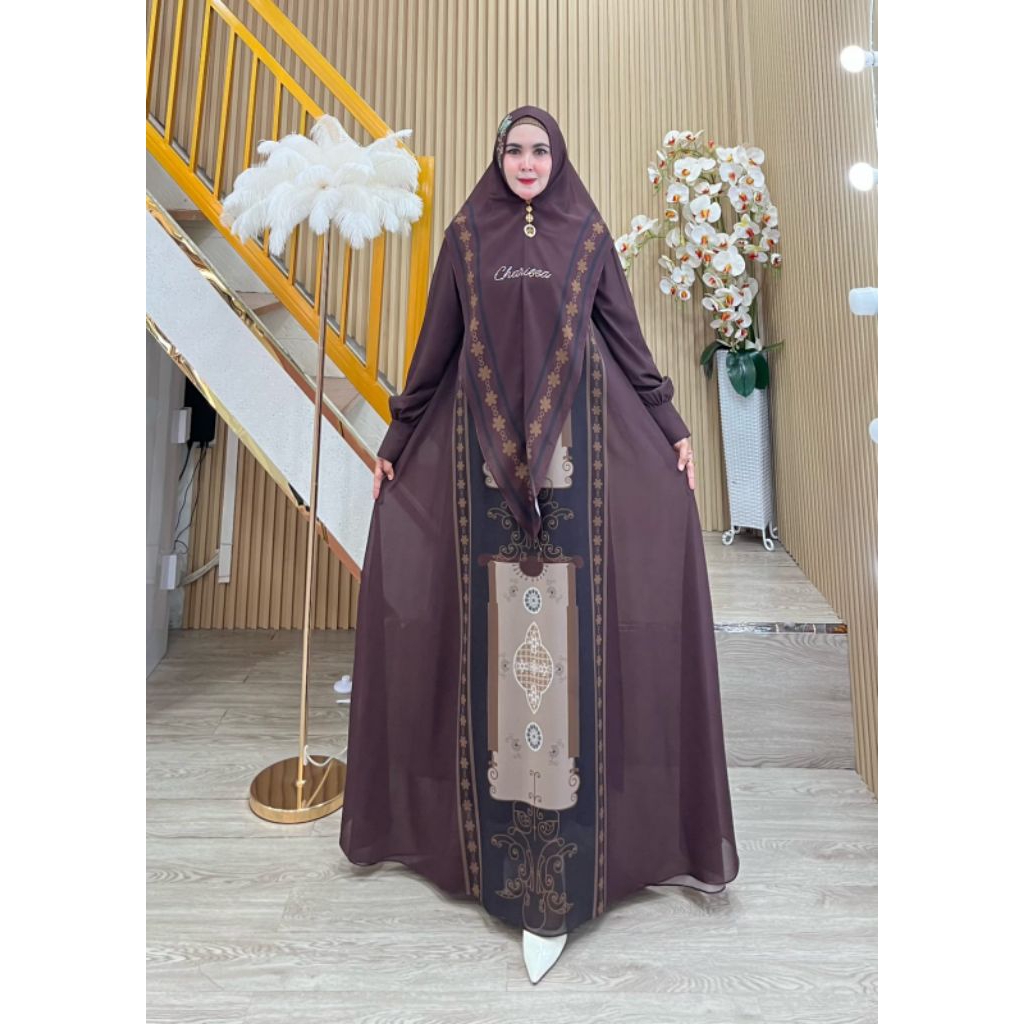 Syari Gamis Adelia Series ล่าสุด By Charissa Syari / Contemporary Syari Gamis / หรูหรา Syari Gamis