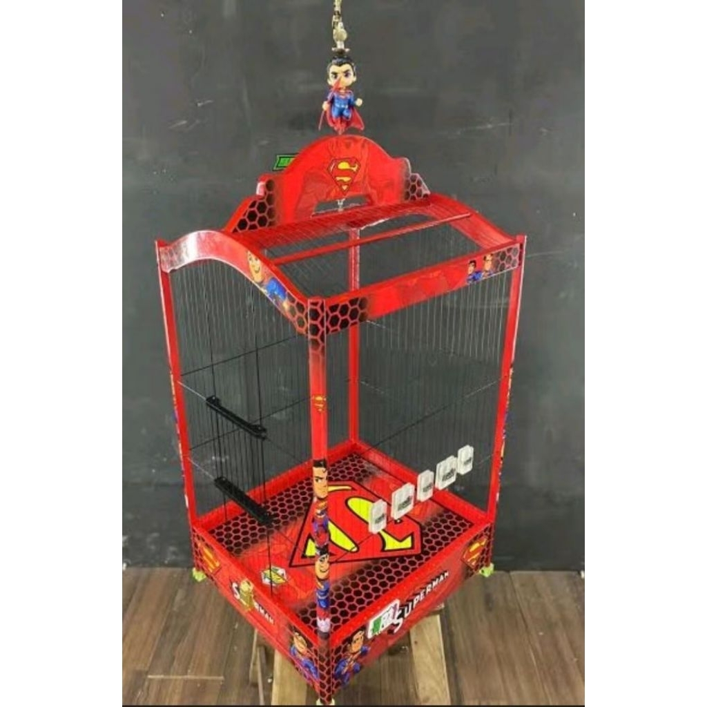 Superman Motif Fan Model Cage Decal Sticker Fan CAGE Decal Sticker