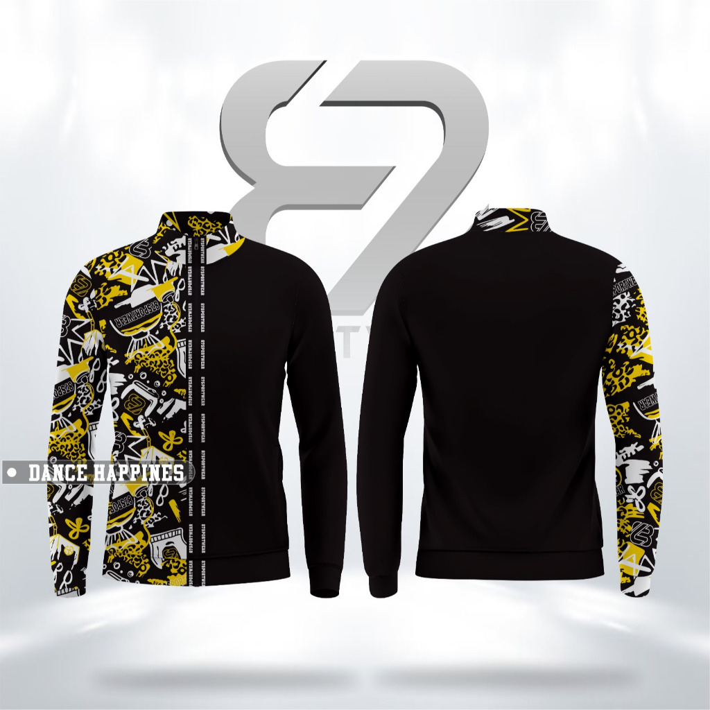 ใหม่! 87SportWear Regular Jacket & Jogger Special Dance Happiness Edition ชุดกีฬาแอโรบิก/Zumba/Gymna