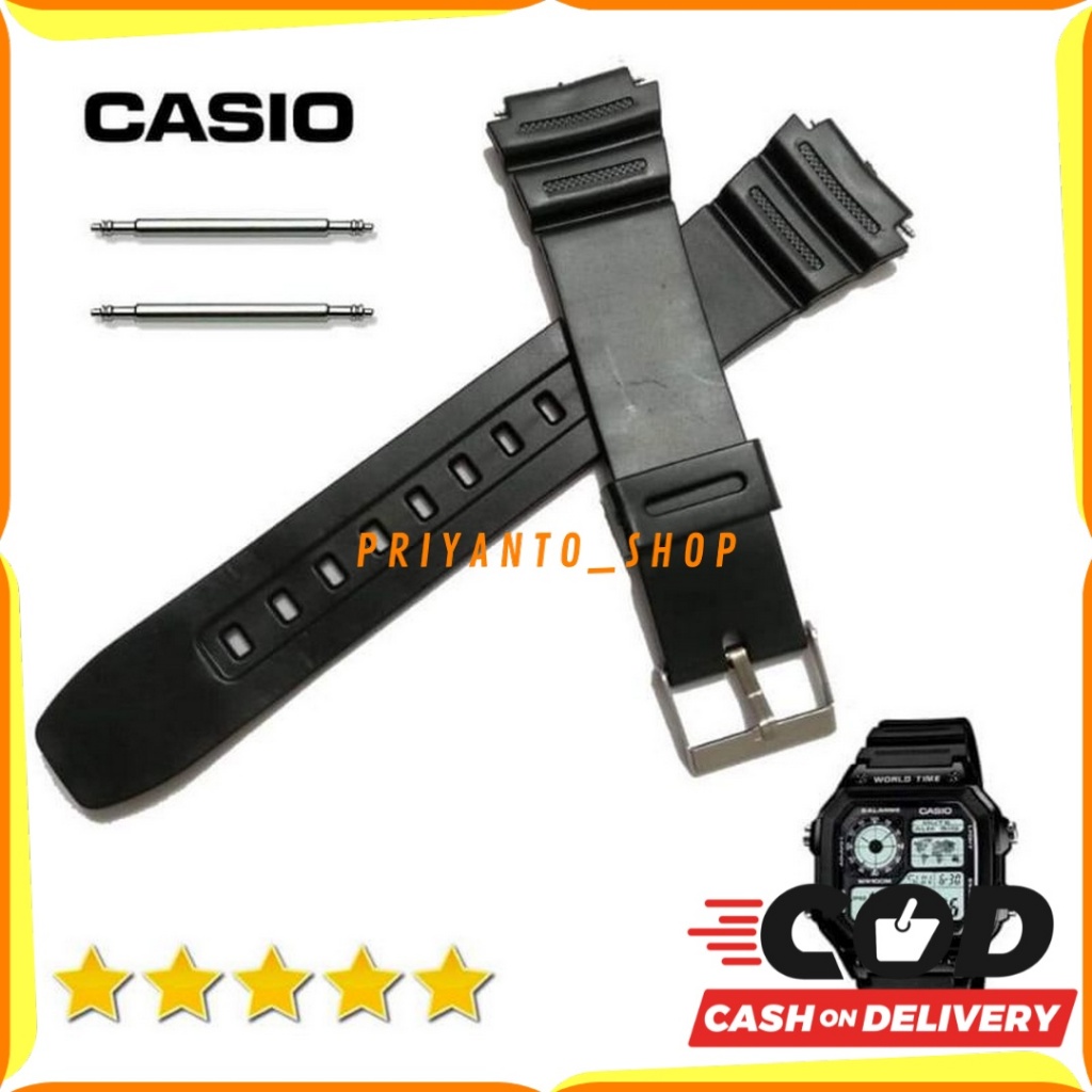 CASIO AE-1200 AE-1300 WATCH STRAP CASIO AE-1200 AE-1300 WATCH STRAP BONUS PEN