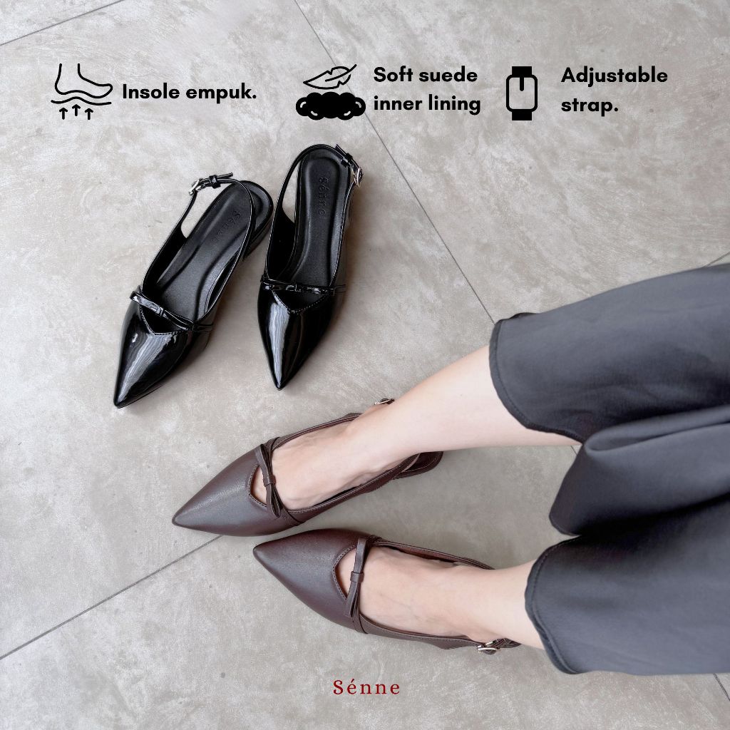 Senne - Marie Mules Heels Women Slingback Heels / Heel 3cm block Heels