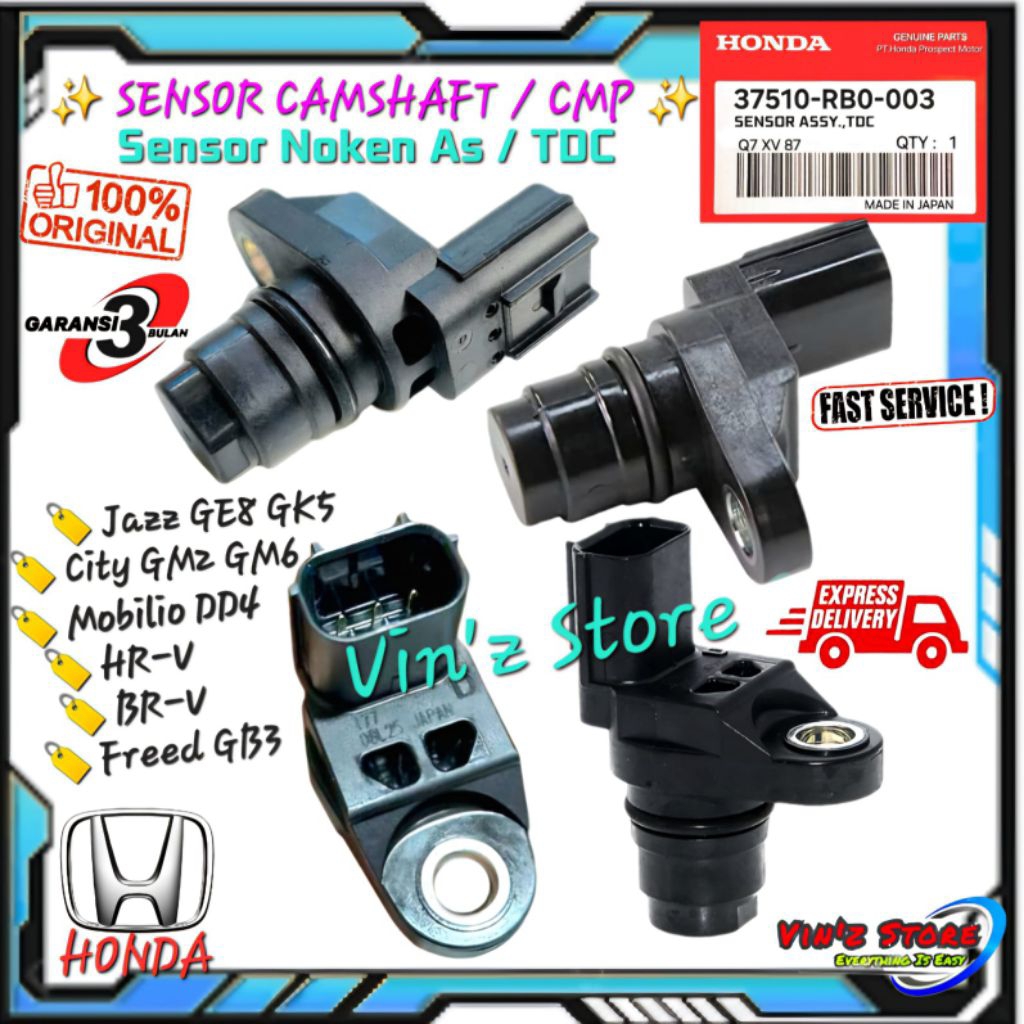 ORIGINAL CAMSHAFT / CMP / TDC JAZZ GE8 GK5, CITY GM2 GM6, MOBILIO DD4, BRIO DD1, HRV RU1, BRV DG1, F