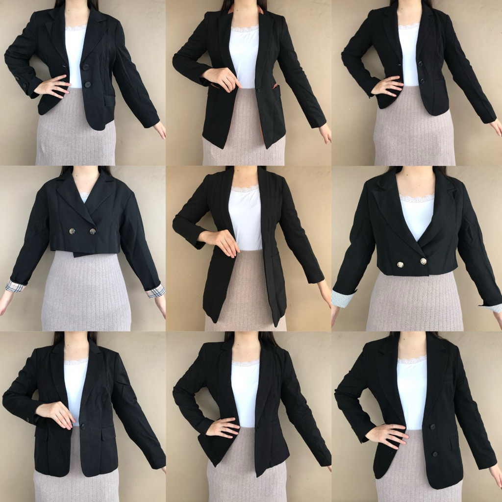 MERAH สีดํา BLAZER COURT BLAZER WORK BLAZER ผู้หญิง BLAZER FORMAL BLAZER COKSU BLAZER BROWN BLAZER C