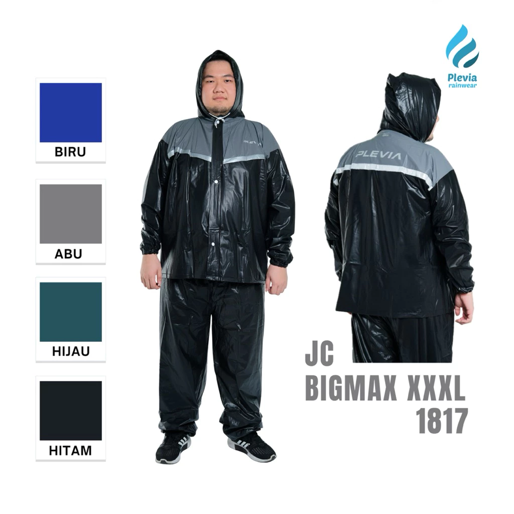 PLEVIA Bigmaxx XXXL เสื้อกันฝนผู้ใหญ่ รุ่น 1817 เสื้อและกางเกง thumbnail 5