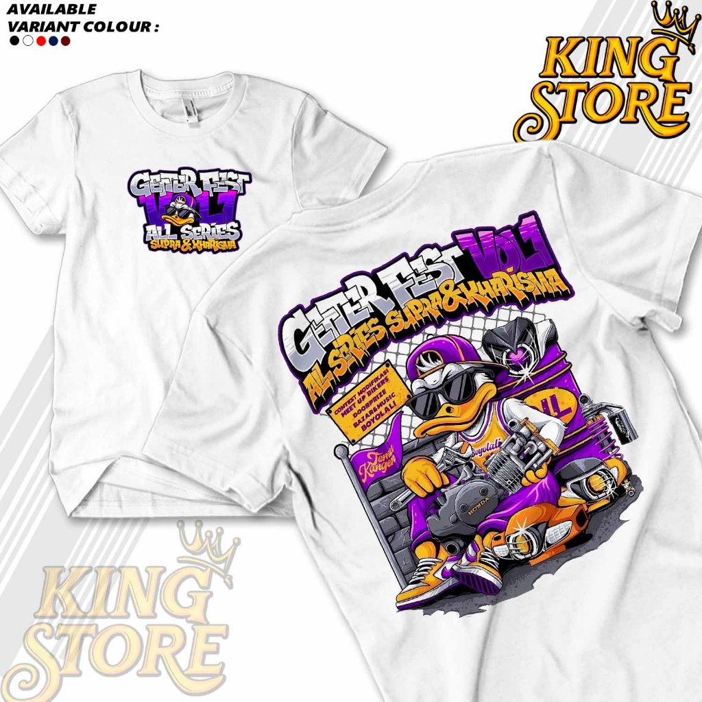 Supra Boyolali GETTERFEST เสื้อยืด Unisex - เสื้อยืดผู้ชายและผู้หญิง - เสื้อ Supra COMBED 30S