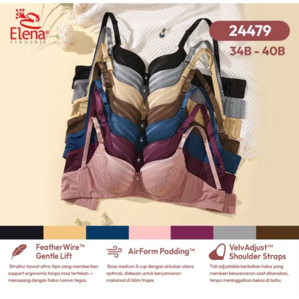 ELENA BRA 24479 ELENA FOAM BRA มี 3 ตะขอ