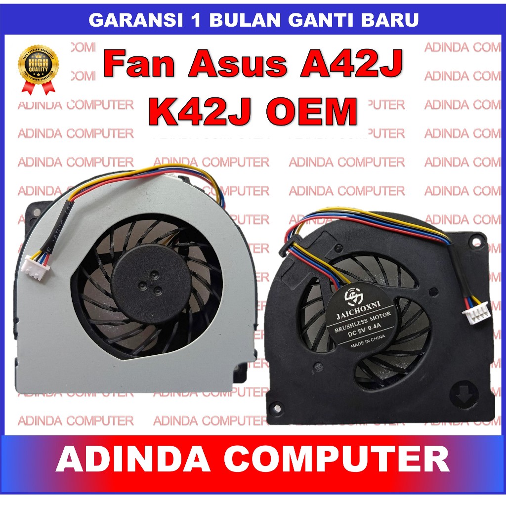 ASUS A40 A40J A42 A42J A42JR K42 K42J OEM พัดลมระบายความร้อน
