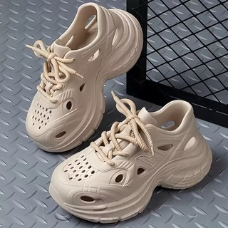 Sepatu Olahraga Pria dan Wanita 34-45 Kets Luar Ruangan Bahan Karet EVA Elastis Empuk Antislip