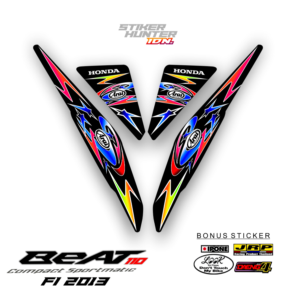HONDA BEAT FI 2013 MTF NAKANO RABBIT DECAL STICKER STRIPING / STICKERHUNTER / ดัดแปลงแถบ
