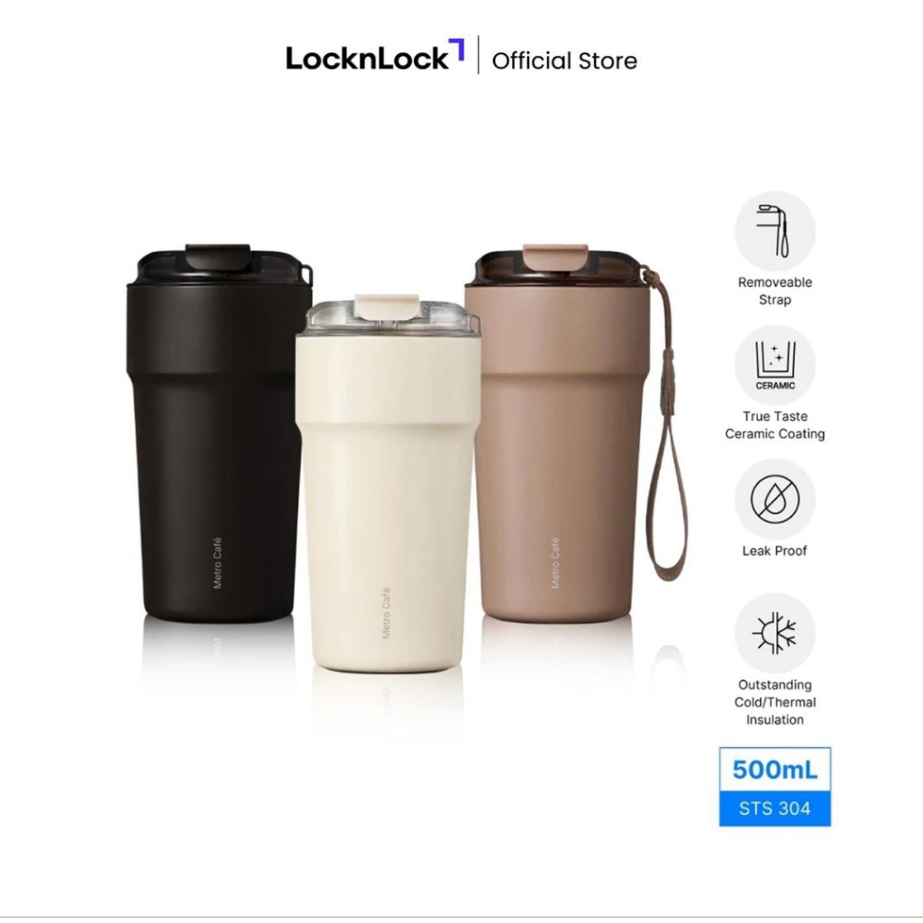 LocknLock แก้วน้ํา Metro Cafe 500ML - LHC4357