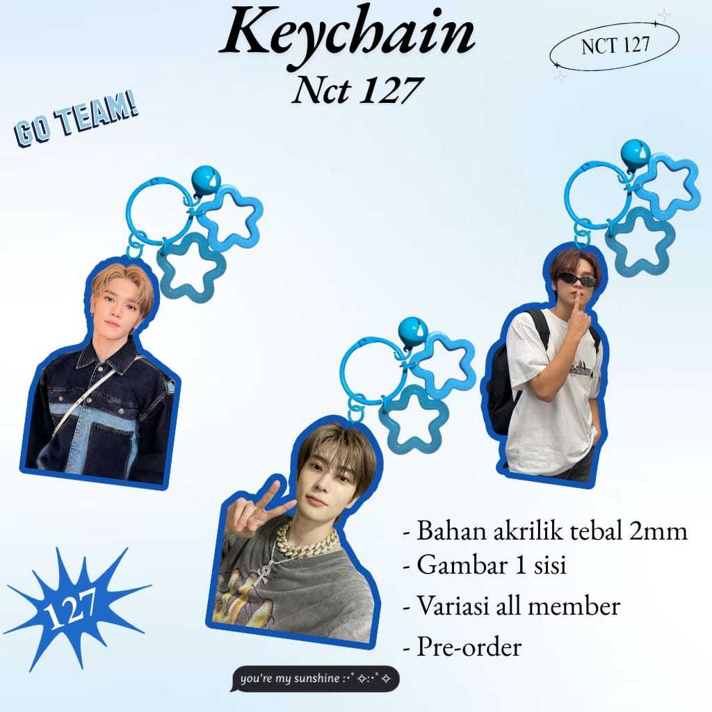 พวงกุญแจ GANTUNGAN NCT 127 สมาชิกทั้งหมด|พวงกุญแจKpop|พวงกุญแจ NCT|พวงกุญแจ
