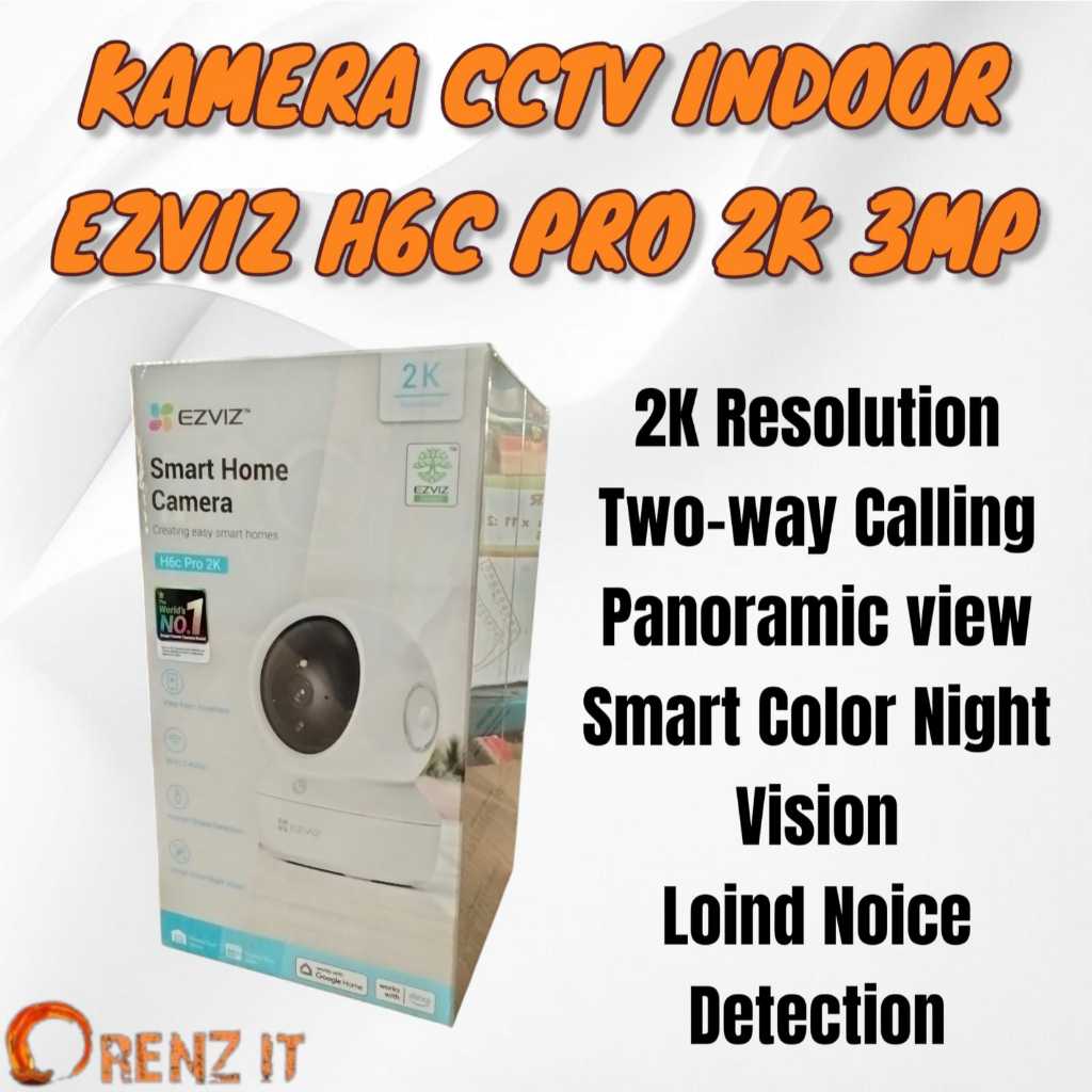 กล้องวงจรปิด EZVIZ H6C PRO 2K 3MP