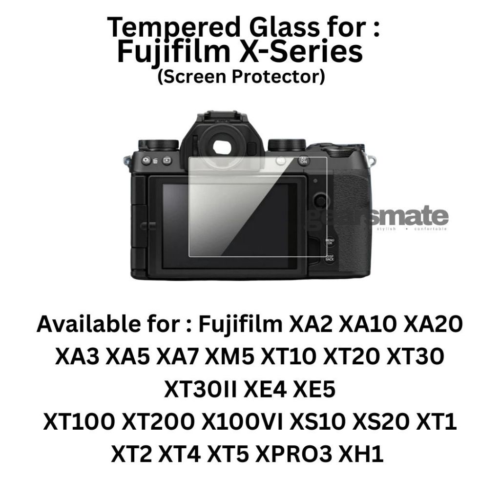 กระจกนิรภัยสําหรับ Fujifilm X Series XA2 XA10 XA20 XA3 XA5 XA7 XM5 XT10 XT20 XT30 XT30II XT50 XE4 XE