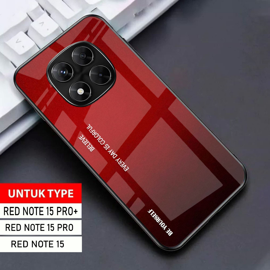 HP Glossy Glass Softcase สําหรับ Redmi Note 15 / 15 Pro / 15 Pro Plus / Redmi Note 15 / 15 Pro / 15 