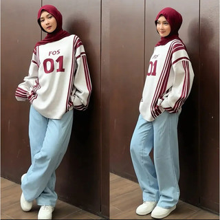Sweater Rajut Wanita Pria Unisex Knitwear Boxy Skena Sport 01