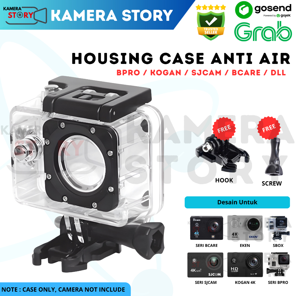 เคสกันน้ําใต้น้ําสําหรับ B-pro Brica 5 / Bcare / SJcam / SJ4000 / SJ5000 / SJ6000 / Kogan / EKEN H9R