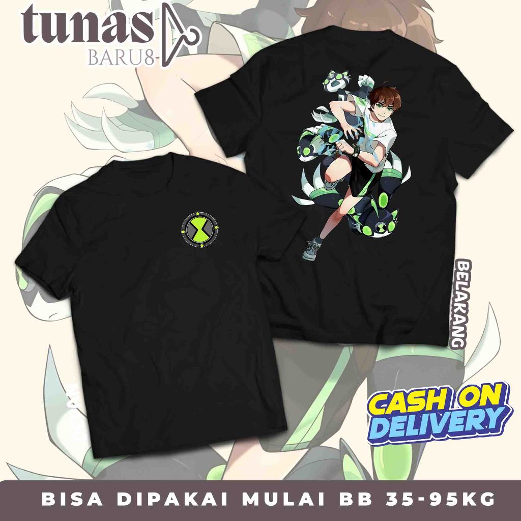 เสื้อยืดผู้ใหญ่ - Ben 10 Motif - เสื้อยืด Unisex -