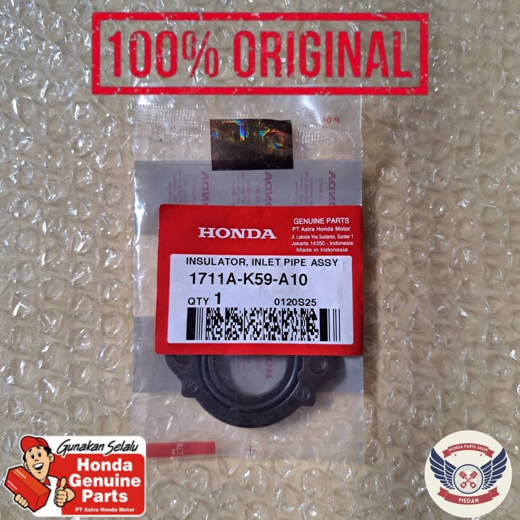 1711AK59A10 ไฟเบอร์ Bonit Goose คอ Insulator Inlet ท่อ Manipol - Vario 150 eSP K59, ADV 150 K0W, PCX