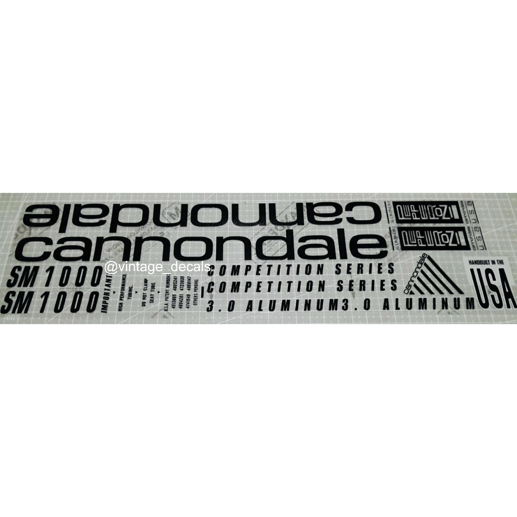 เปลี่ยนสติ๊กเกอร์ CANNONDALE M1000