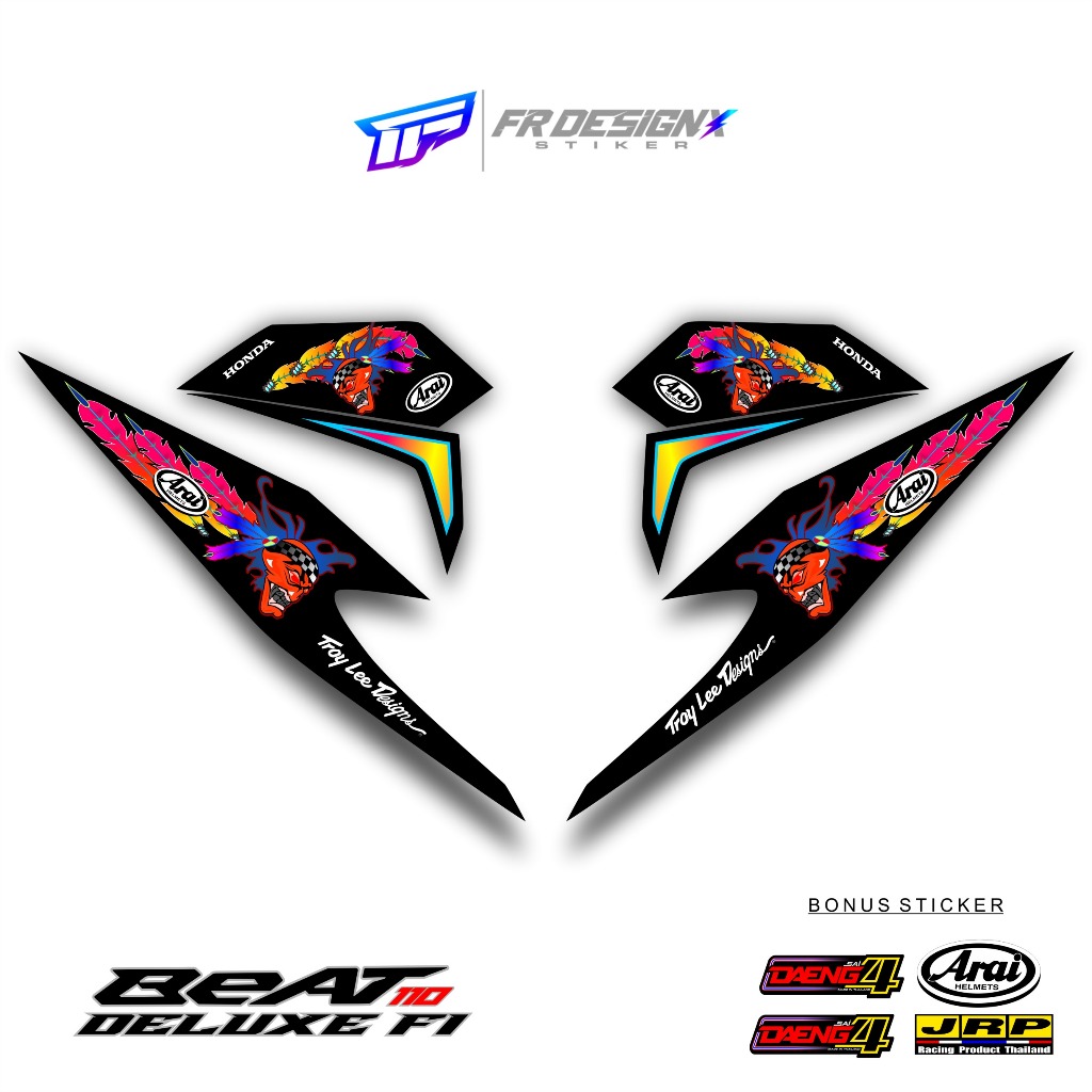 HONDA BEAT DELUXE 2020 - 2023 MTF SCOTT RUSSEL / FRDESIGNX / แถบดัดแปลง