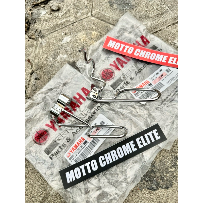 ชุดขายึดสายเบรคหน้าบนและล่าง Yamaha Mio sporty original chrome