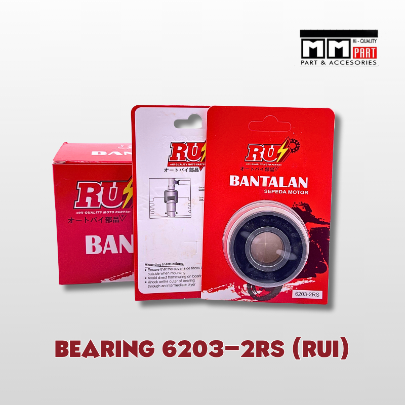 BEARING 6203-2RS RUIN - BEARING LAKER LAHER HONDA 6203 2RS