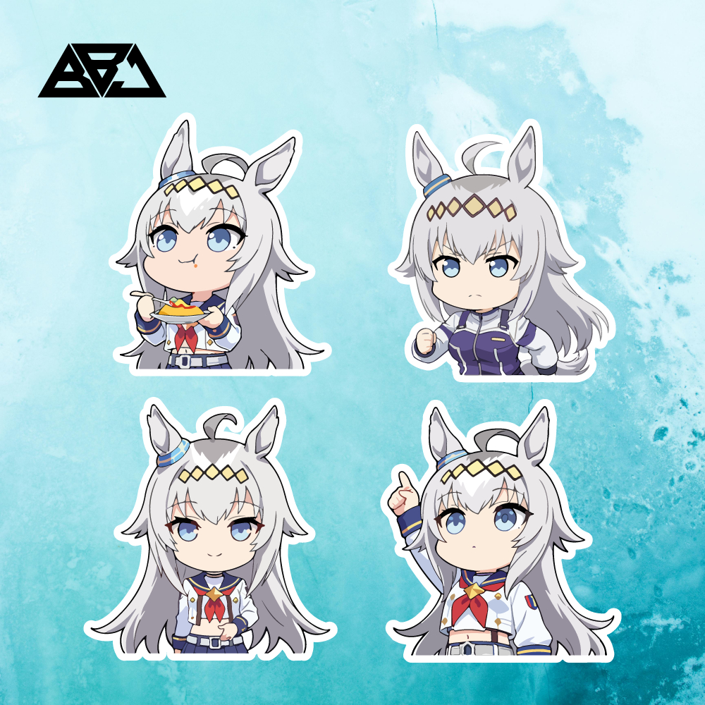 สติ๊กเกอร์ สติ๊กเกอร์ตัดพรีเมี่ยม JDM JAPAN ANIME UMA MUSUME - แพ็คหมวก OGURI