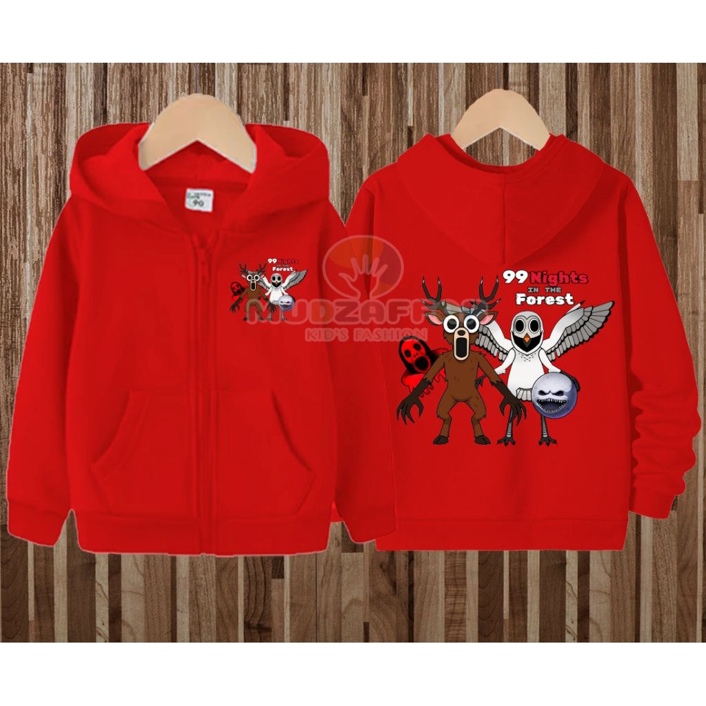 99 NIGHT IN FOREST CHILDRENS HOODIE JACKET 99 NIGHT IN FOREST CHILDRENS ZIPPER HOODIE JACKET