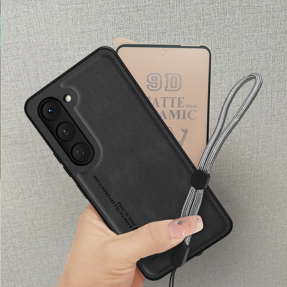 2 in 1 Case HP Tecno Spark 40 Pro KM6 เคสหนังพรีเมี่ยมพร้อมตัวป้องกัน 9H เซรามิคป้องกันรอยขีดข่วนและ