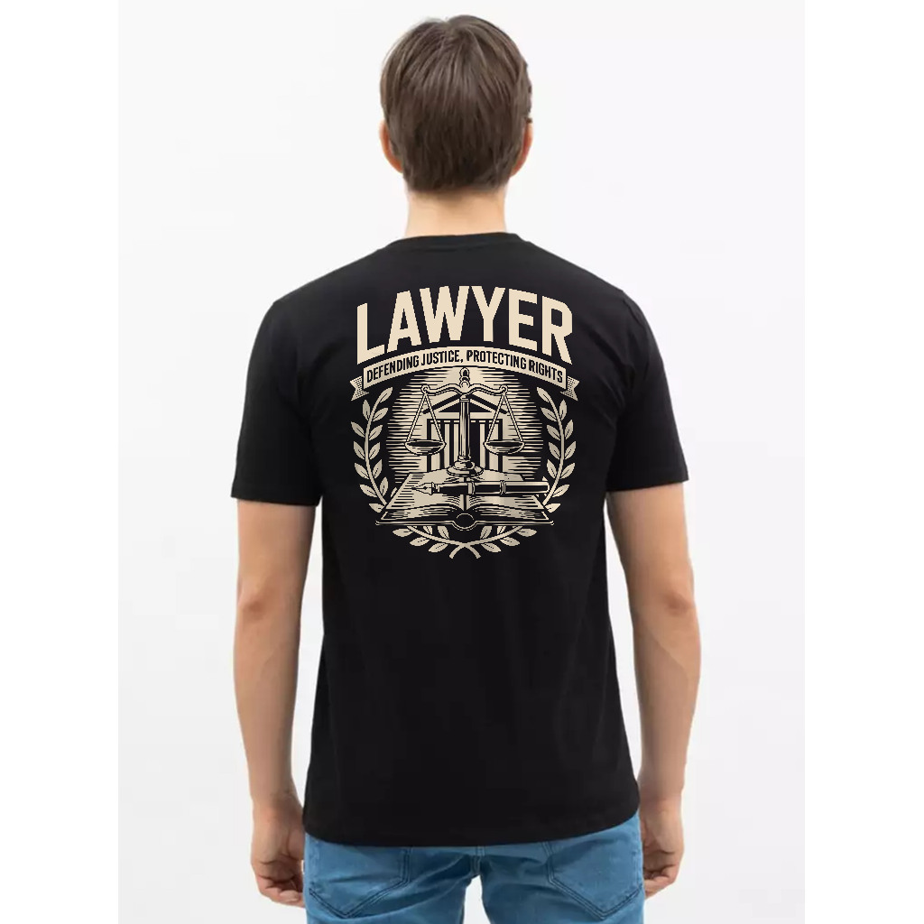 เสื้อยืด Distro สําหรับกฎหมายปฏิบัติ | ทนายความ - กําหนดความยุติธรรม, ปกป้องเสื้อยืดสั้นสิทธิ