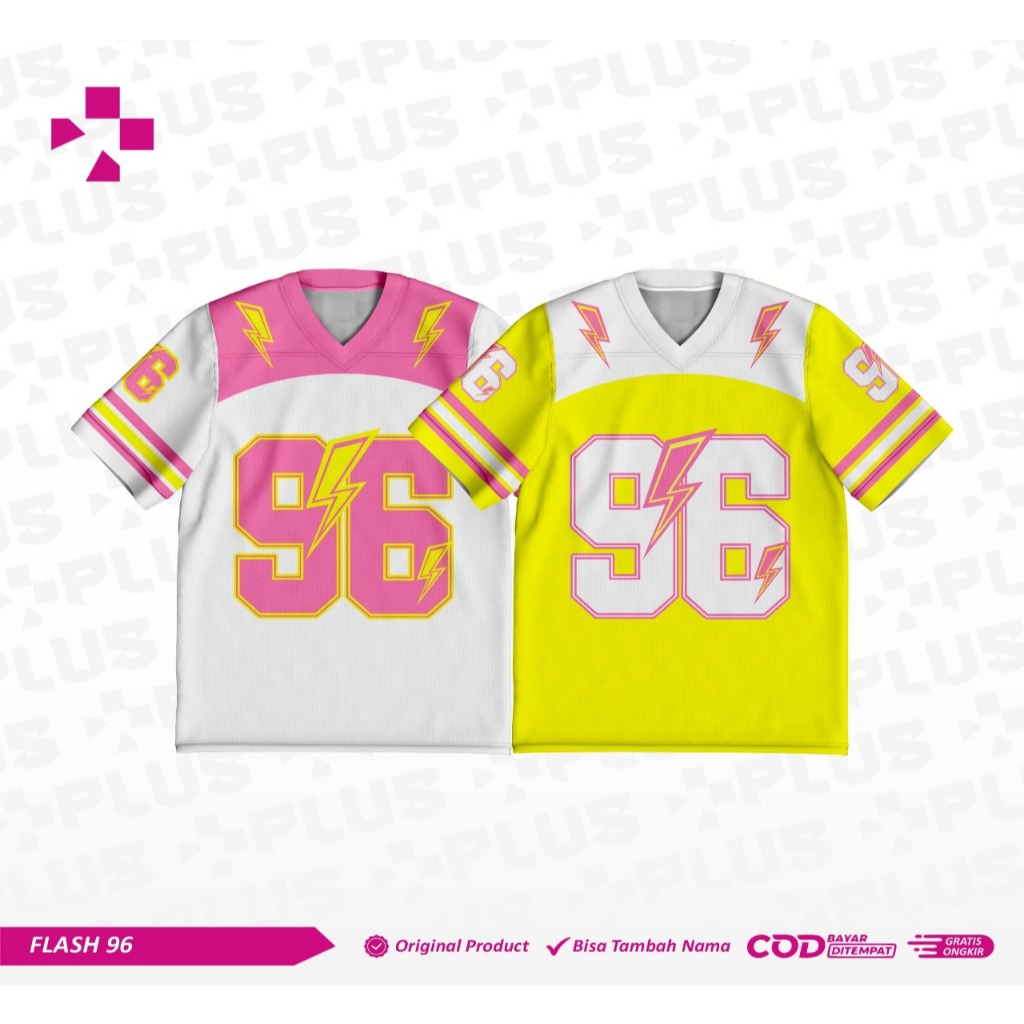 PLUS_JERSEY STREETWEAR FLASH 96_ LATEST BASEBALL JERSEY STREETWEAR ฟรี NICKNAME