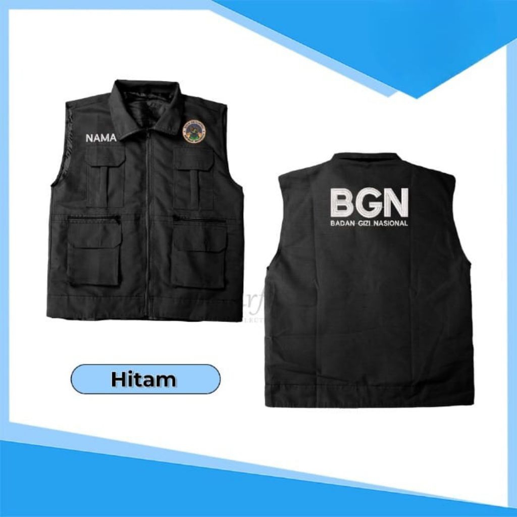 เสื้อกั๊กคอปกปักแบบกําหนดเอง BGN เสื้อกั๊กคอปกร่างกายโภชนาการแห่งชาติ005