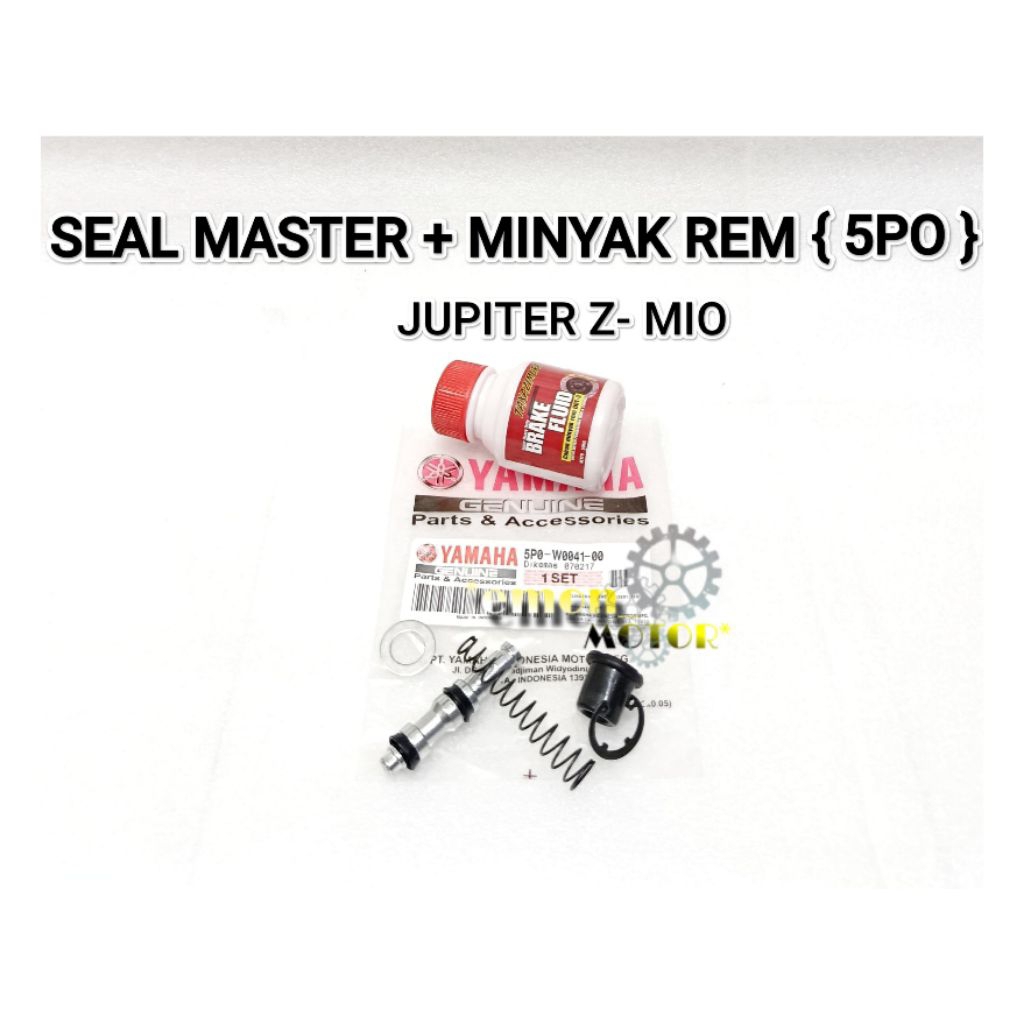 SEAL MASTER KIT + BRAKE FLUID 50 ML { 5P0 } YAMAHA JUPITER Z VEGA R OLD VEEGA R NEW CRYPTON FIZR FOR
