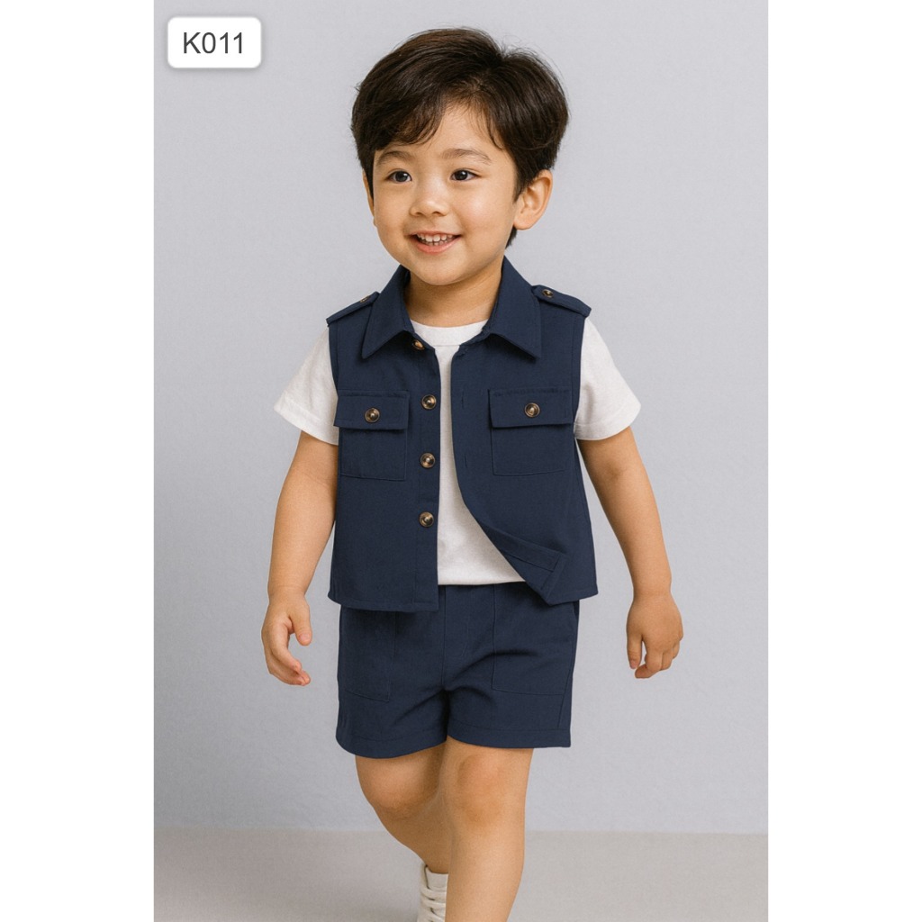 ชุดเสื้อกั๊กเด็กชาย DAFI 3in1 K011