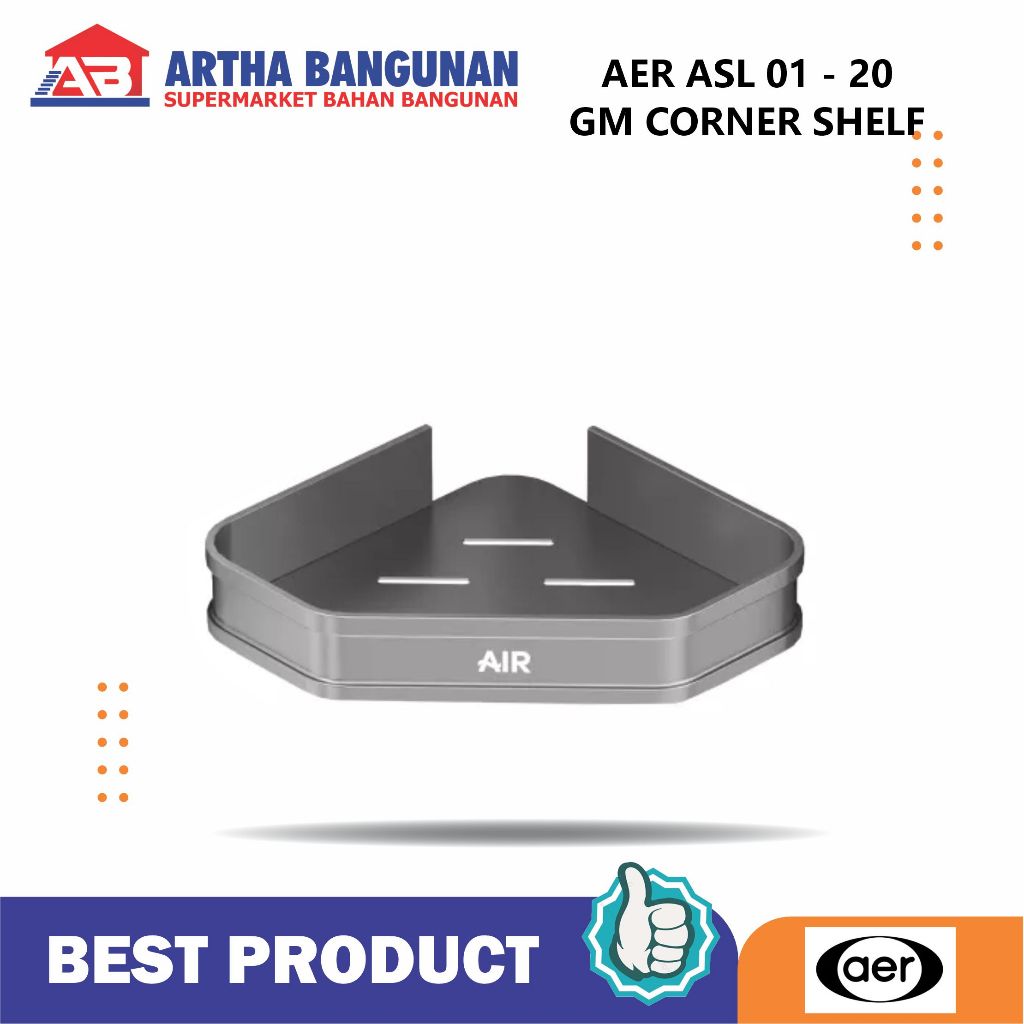 AER ASL 01-20 GM CORNER SHELF WALL CORNER SHELF