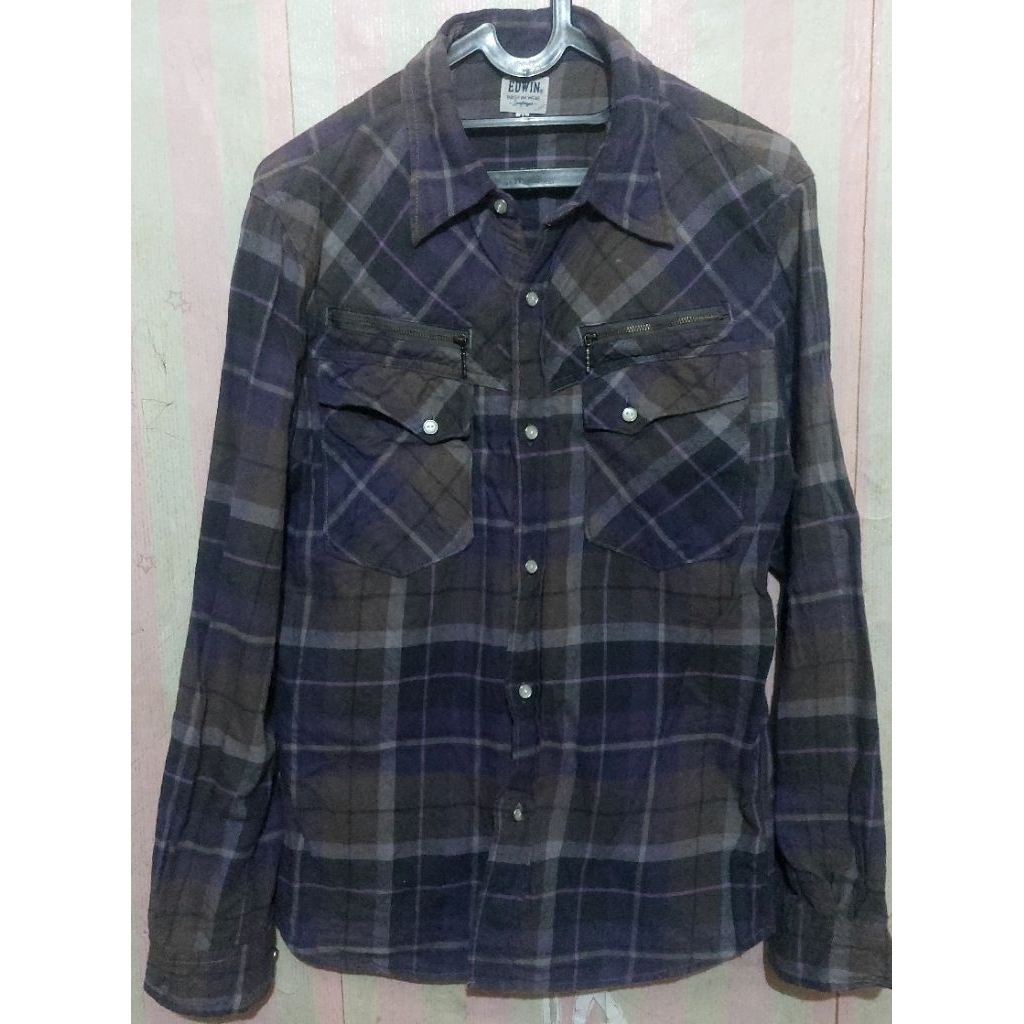 เสื้อเชิ้ตผ้าสักหลาด KEMEJA 3DWIN M