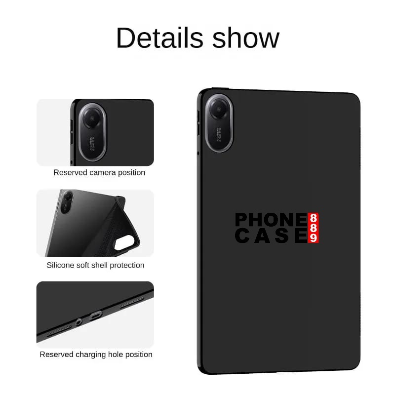 SOFTCASE SAMSUNG TAB A9 PLUS SOFTCASE TABLET ฝาหลังเคลือบสีดํา - SBT