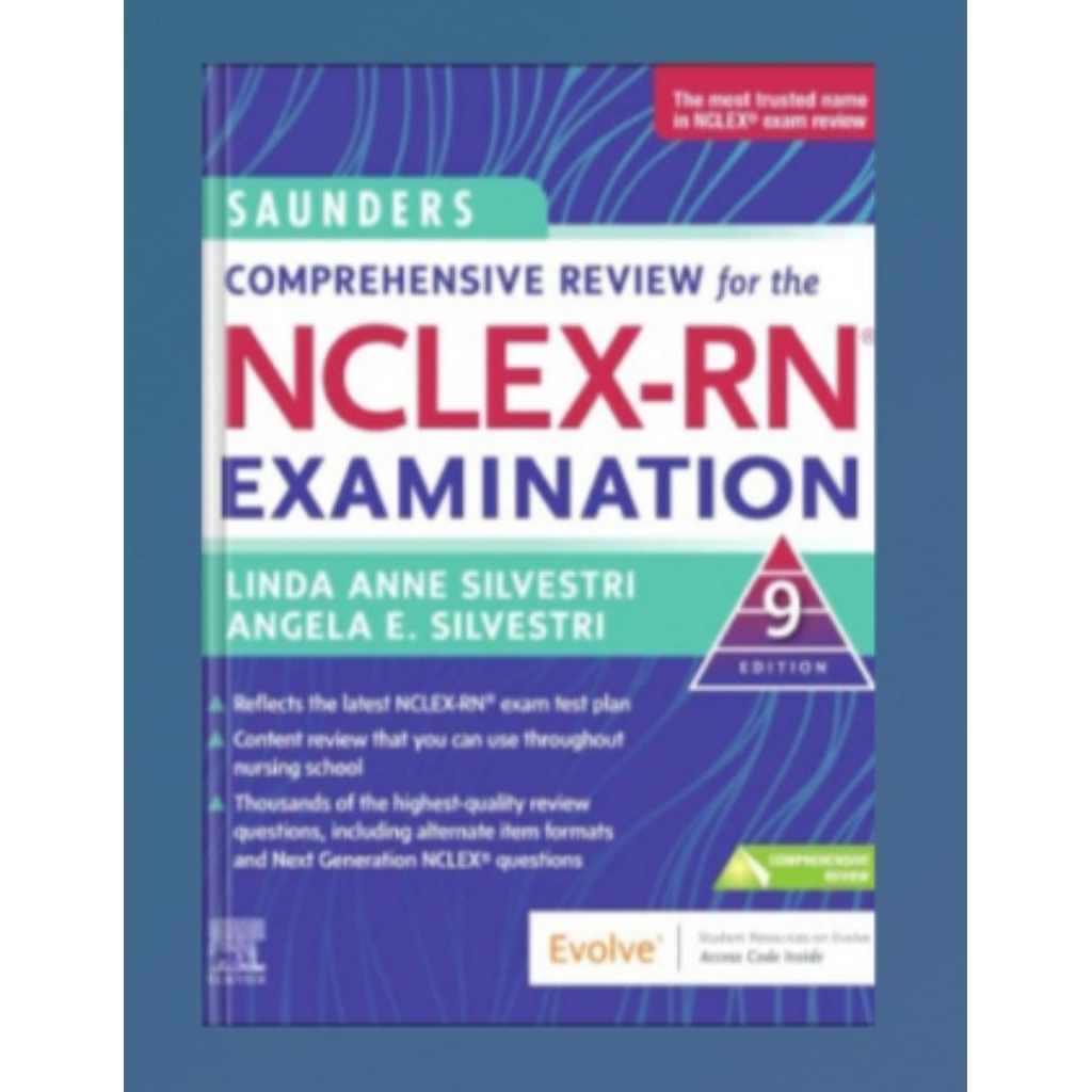 รีวิวที่ครอบคลุมของ Saunders สําหรับหนังสือ NCLEX-RN® สอบสอบสอบ